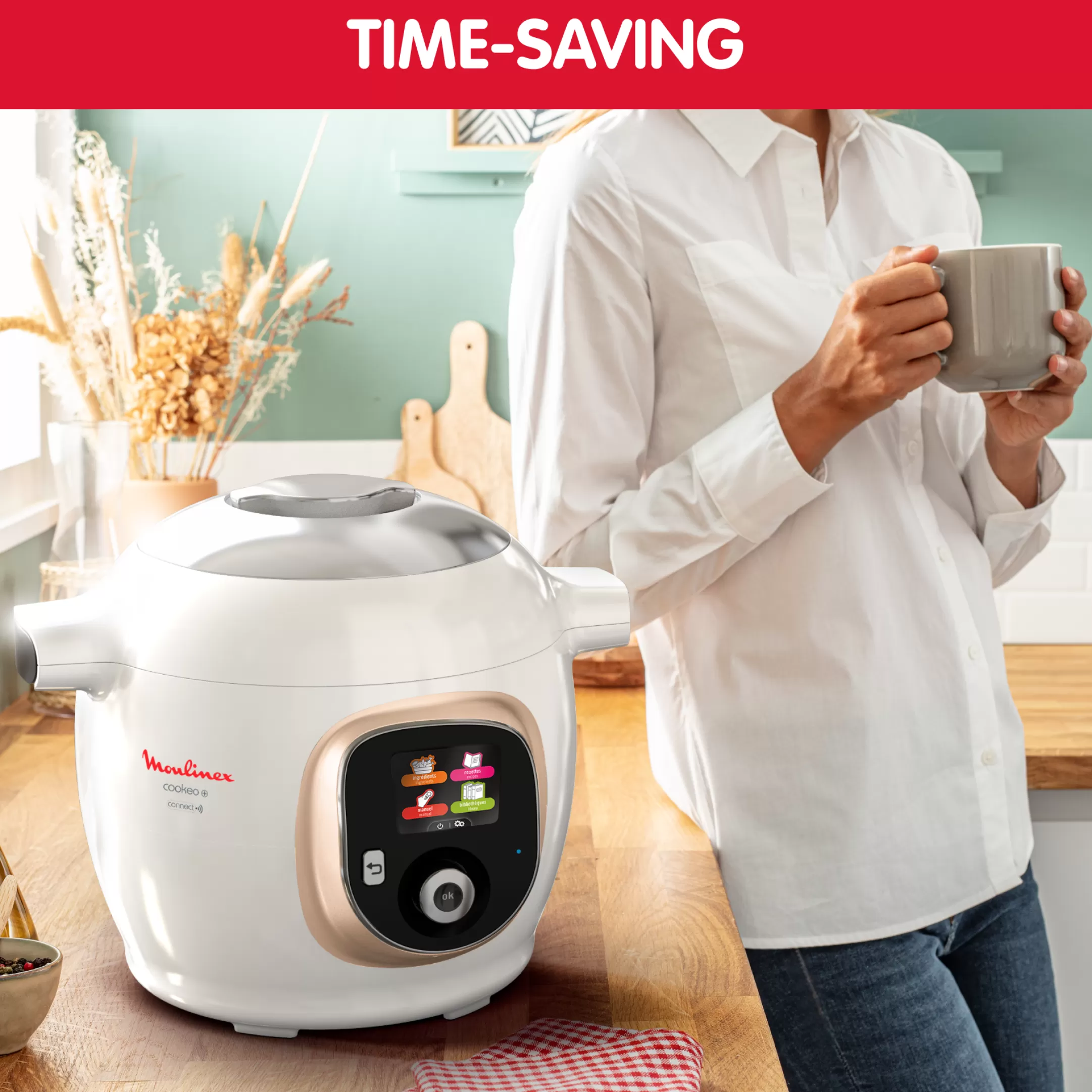 Moulinex Cookeo+ Connect CE86DA10 Intelligente Hogedruk Multicooker - 6 Programma's - Oneindig Aantal Recepten - Geconnecteerd Flash Sale