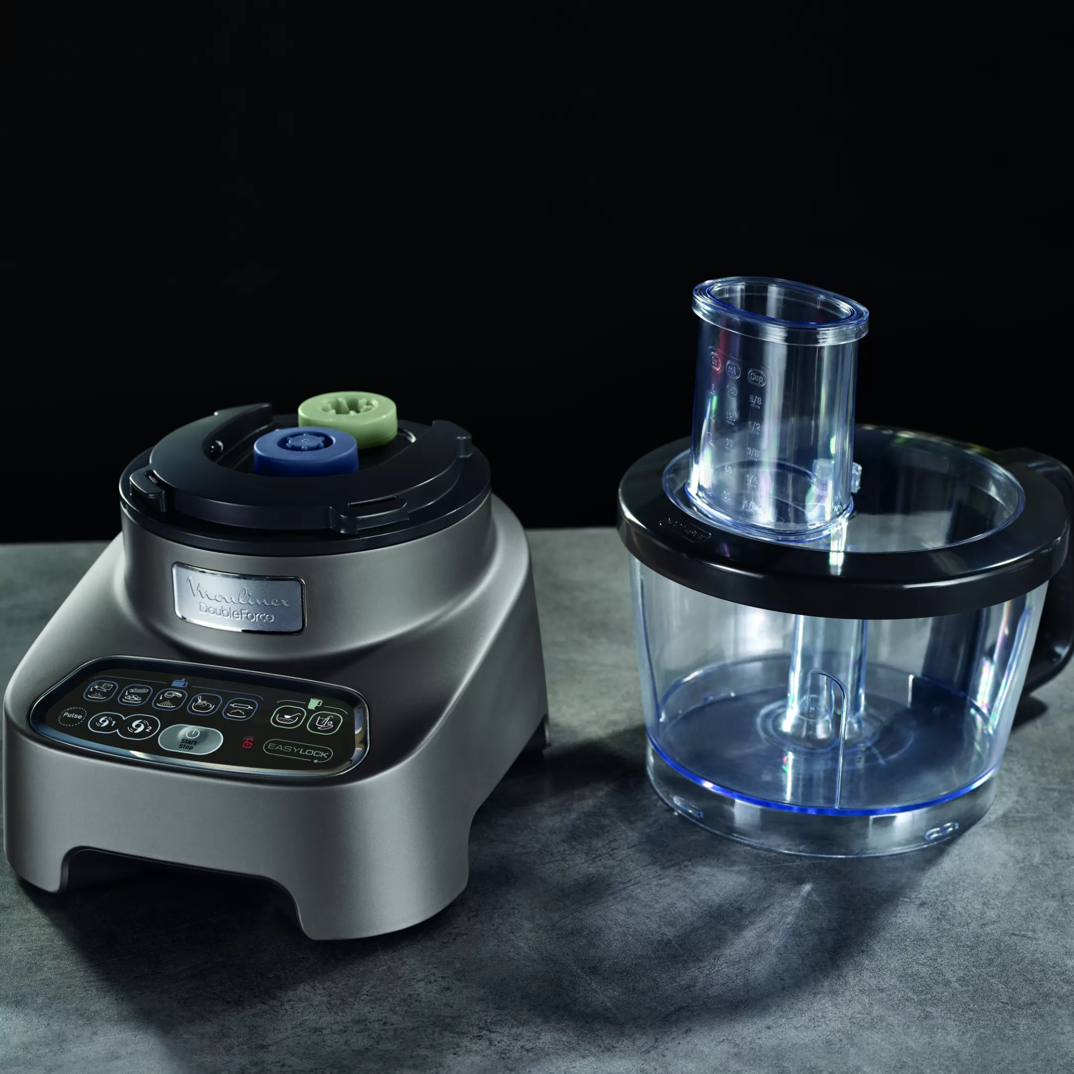 Moulinex DoubleForce FP827E10 Foodprocessor - 1.000W - 10 Accessoires - 6 Snelheden Discount
