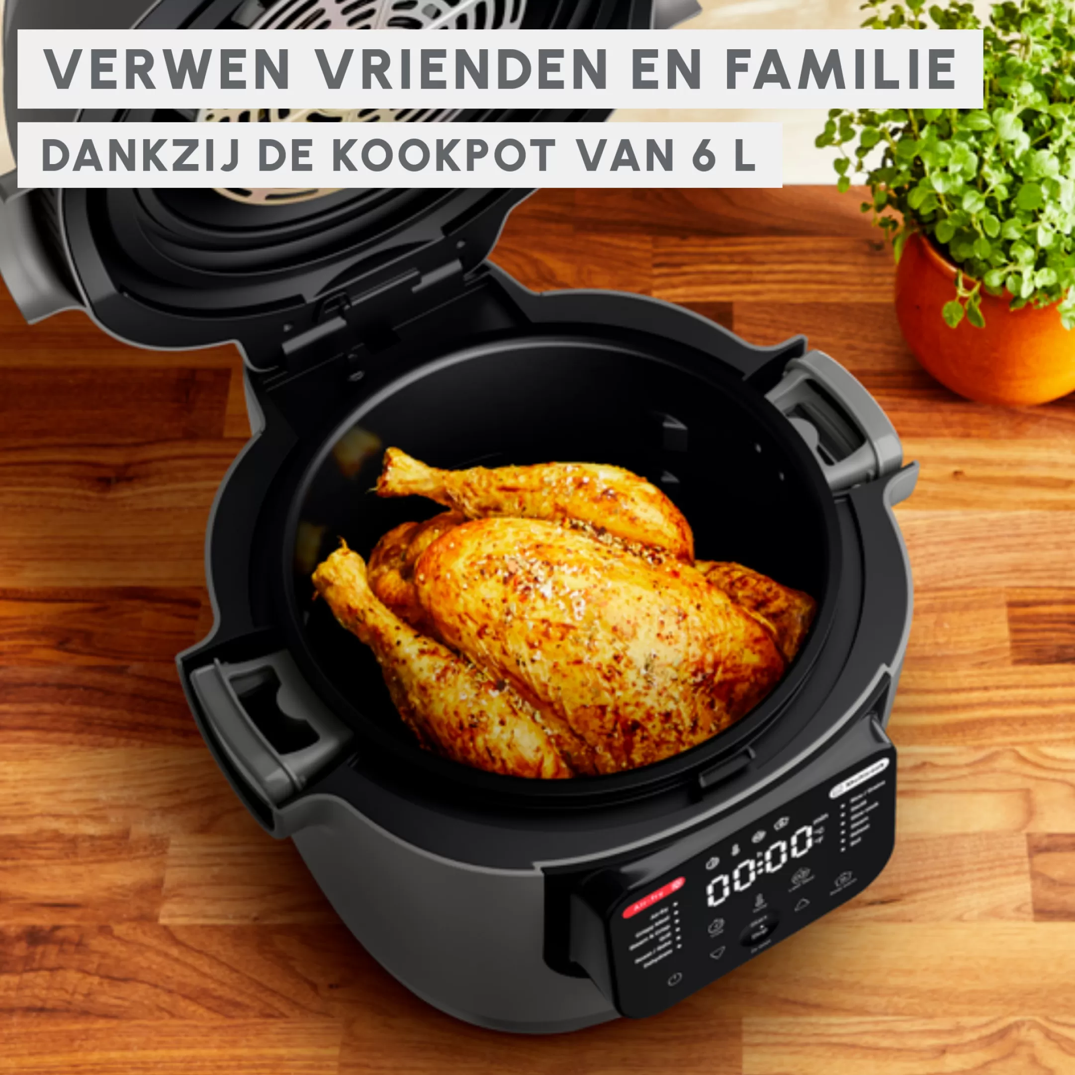 Moulinex Multicook & Fry MZ730BF0 Air Fryer En Multicooker - 12 Automatische Programma's - 4 Accessoires Best Sale